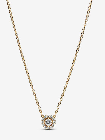 Pandora Round Pavé Halo Pendant Necklace