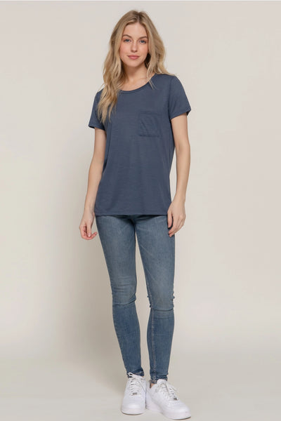 Pocket Slub Knit Tee