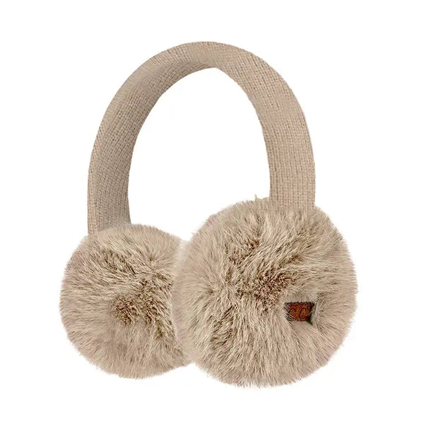 C.C Faux Mink Fur Knitted Earmuff