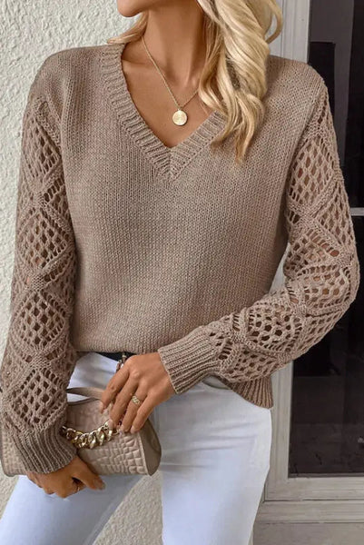 Hollow Knitted Sweater