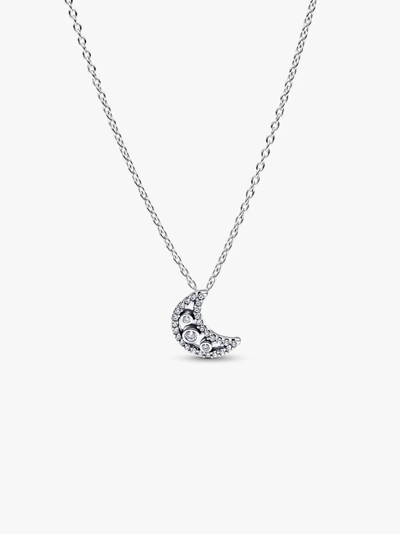 Pandora Crescent Moon Pendant Necklace