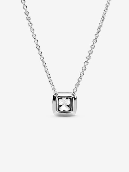 Pandora Square Sparkle Halo Necklace