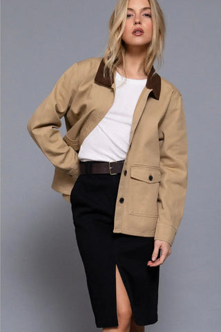 Twill Button Jacket