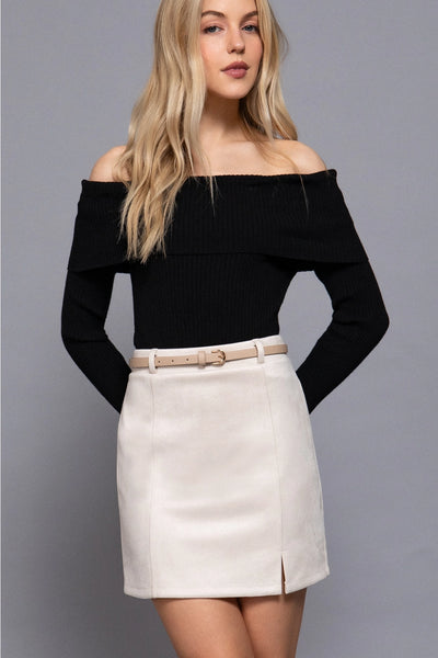 Suede Days Skirt