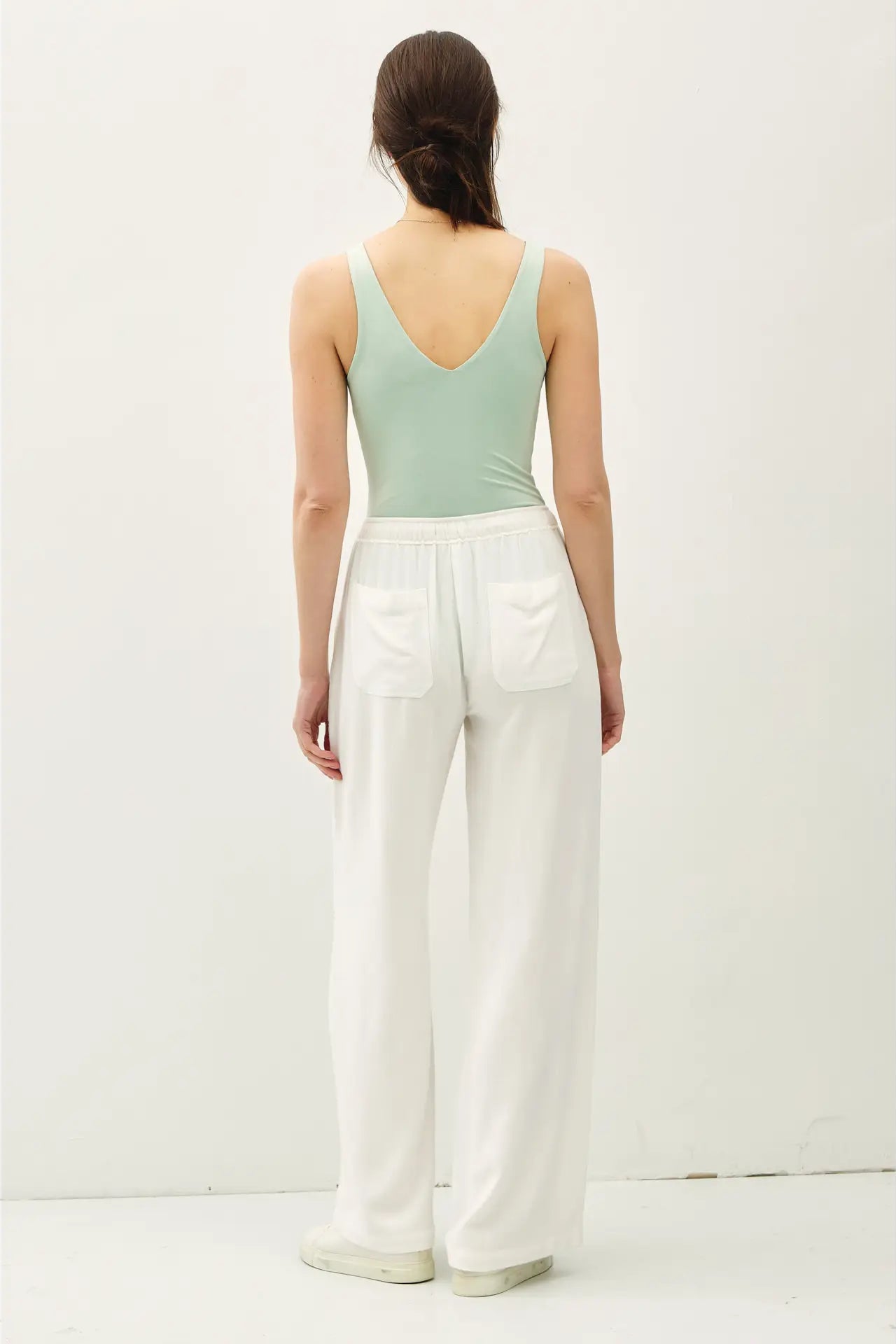 Basic V-Neckline Tank Bodysuit