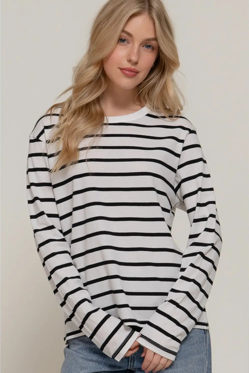 Long Sleeve Stripe Tee