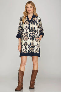 Print Pocket Dress