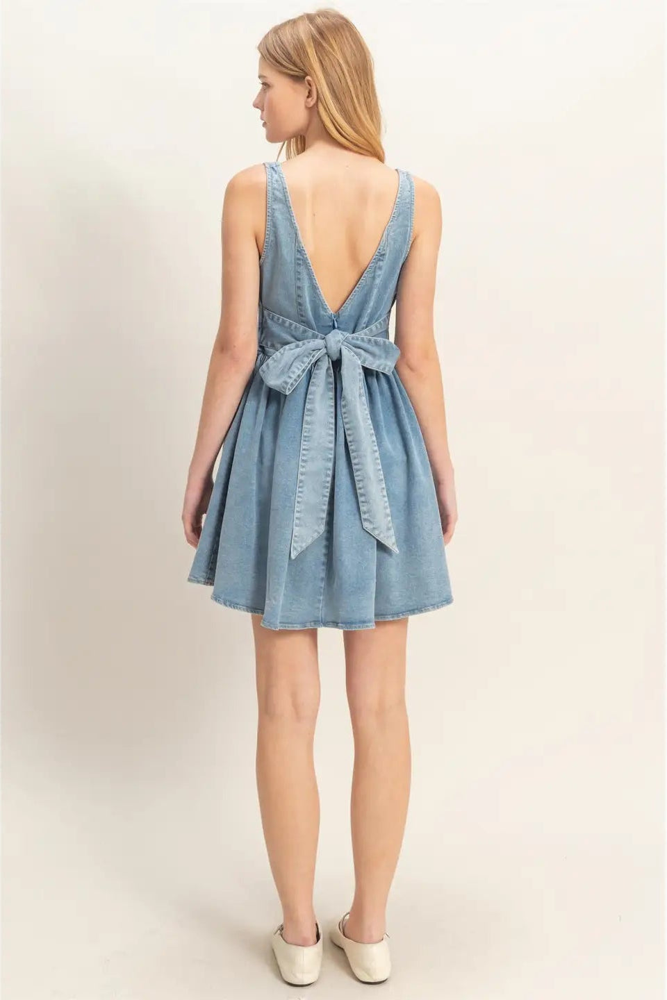 Square Neck Denim Dress – Bella-gia Boutique