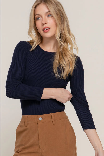 Viscose Rib Sweater