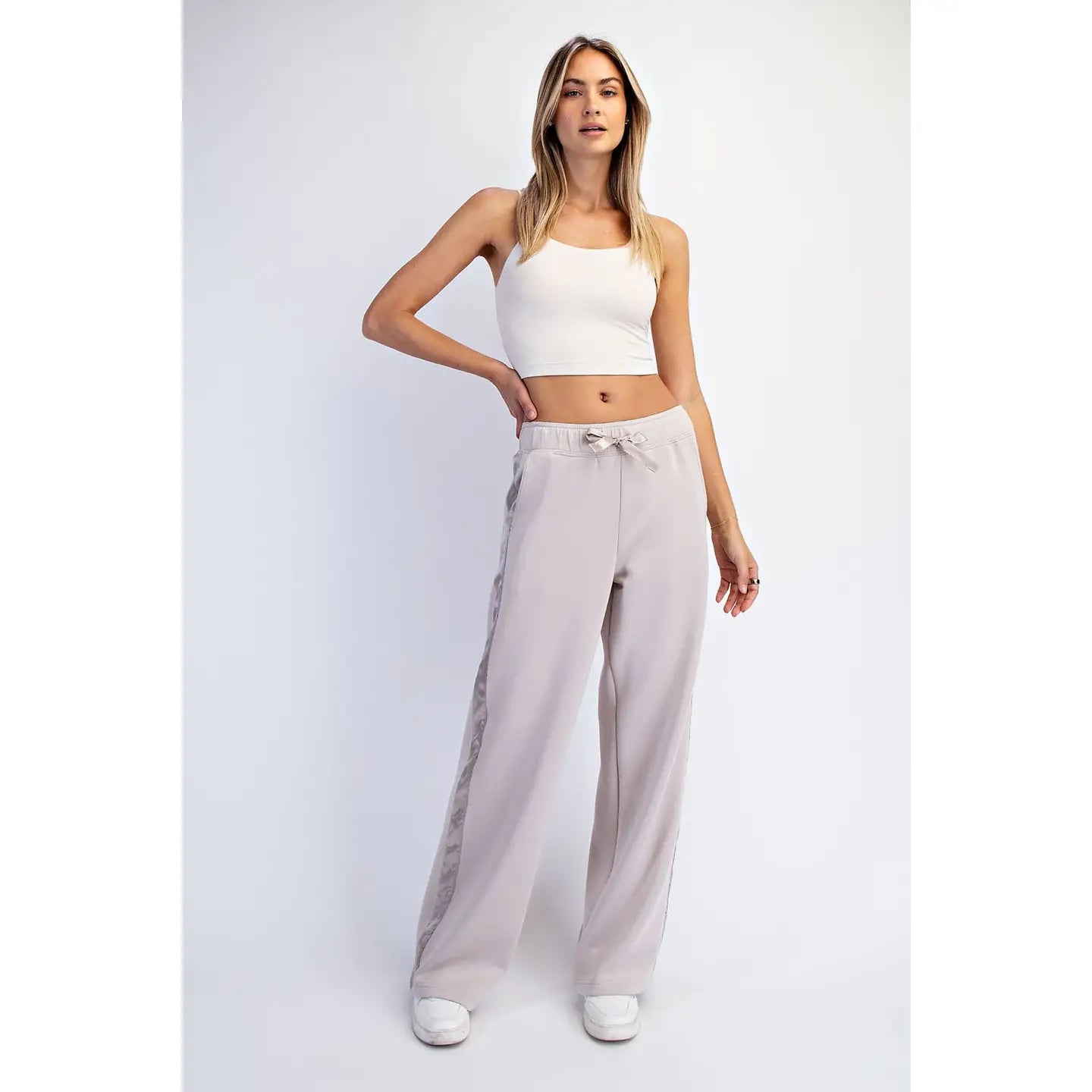 Modal Scuba Luxe Satin Straight Pant