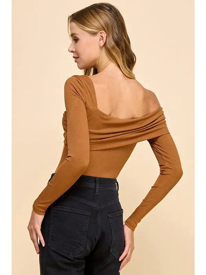 Asymmetrical Shoulder Bodysuit
