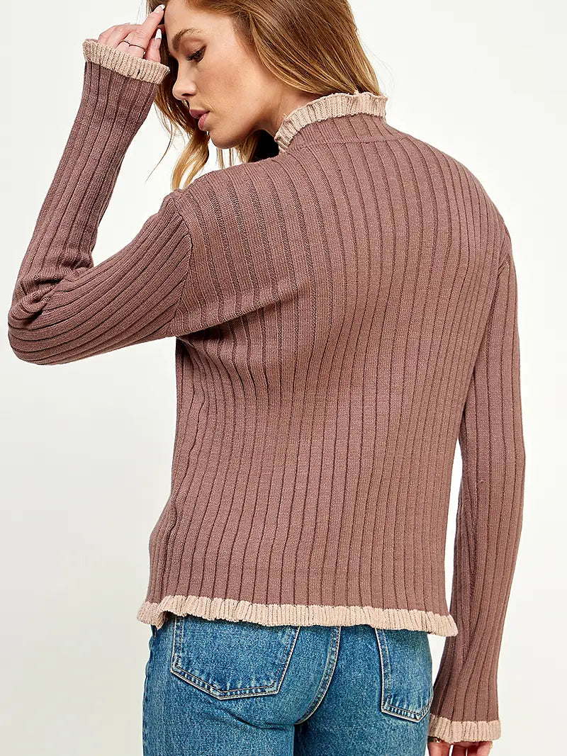 Larkspur Ribbed Knit Top