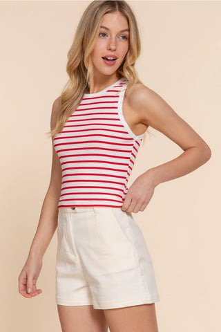 Stripe Rib Knit Top