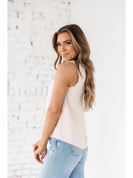 Raelynn V-Neck Knotted Tank Top