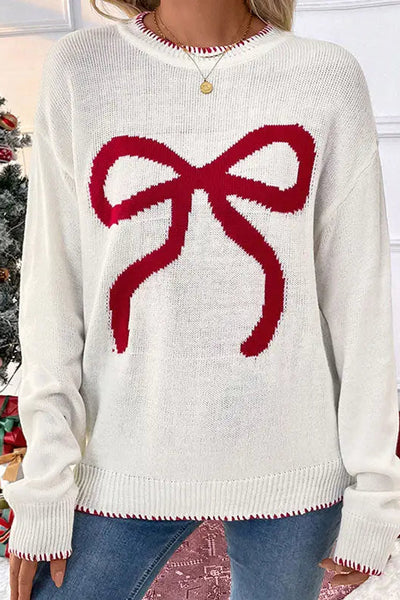 Red Bow Sweater