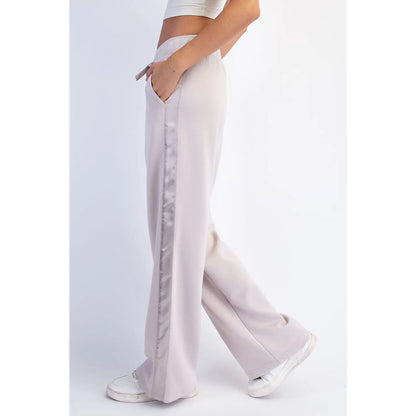 Modal Scuba Luxe Satin Straight Pant