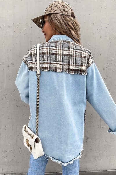 Color Block Shacket