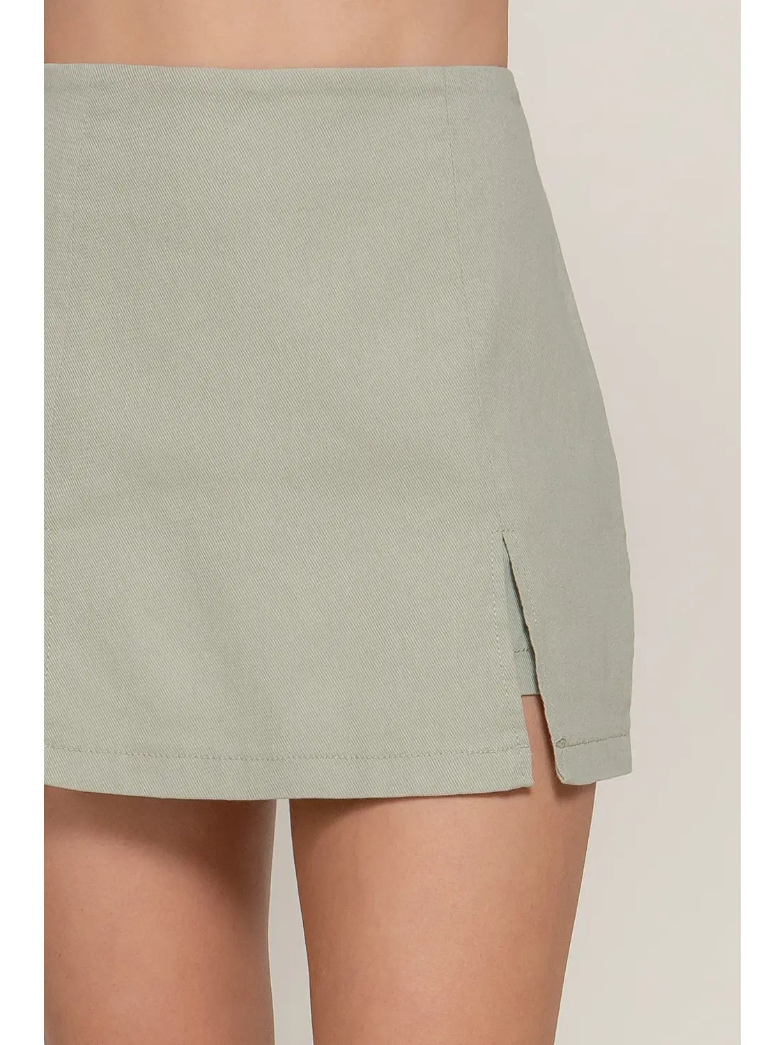 Stretch Twill Mini Skort