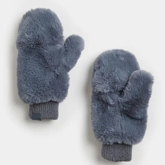 Faux-Fur Mittens