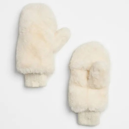 Faux-Fur Mittens