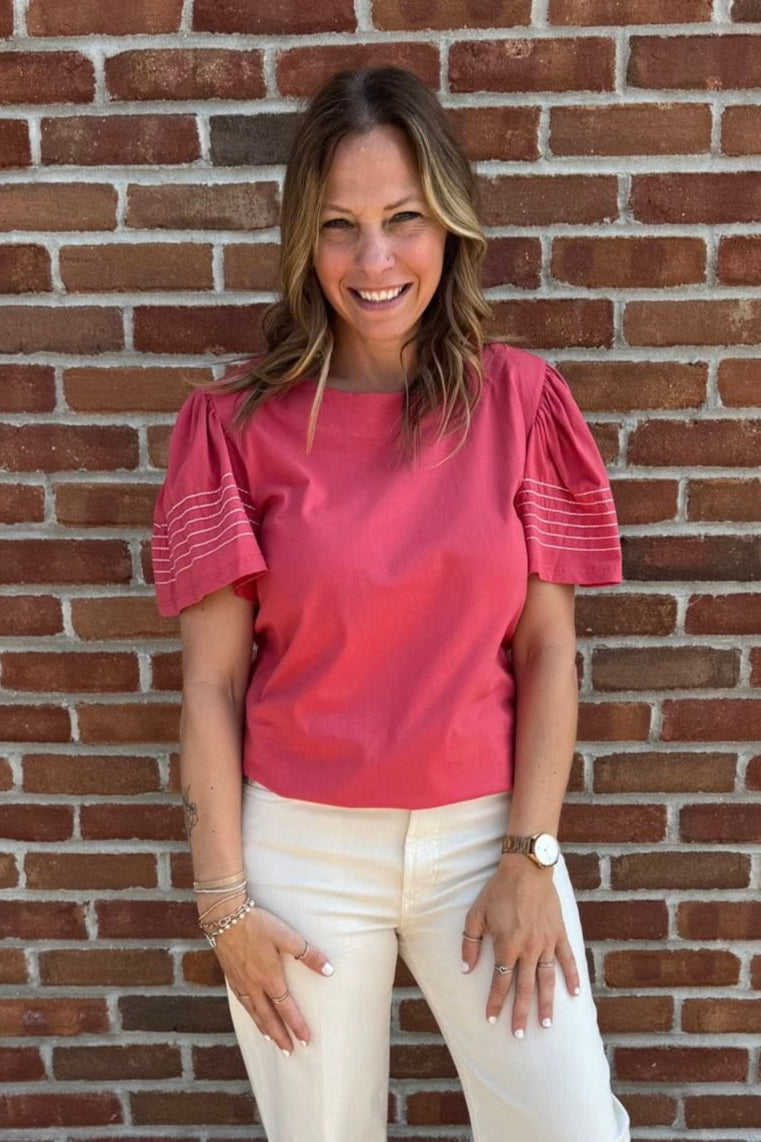 Rosette Stitch Blouse
