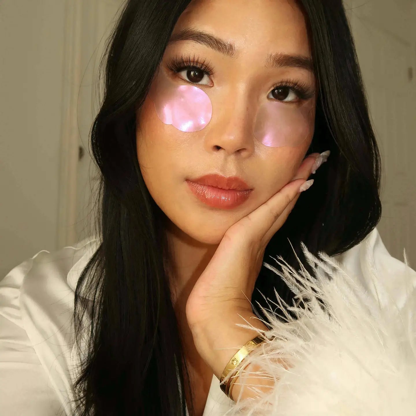 Hydrogel Undereye Masks - Seaweed-Based with Calming Cherry