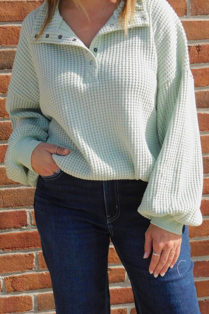Waffle Knit Top