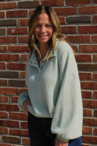 Waffle Knit Top