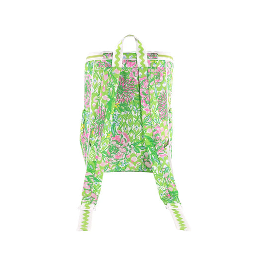 Floral-patterned apron on a white background