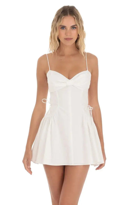 Front Bow Side Tie Dress