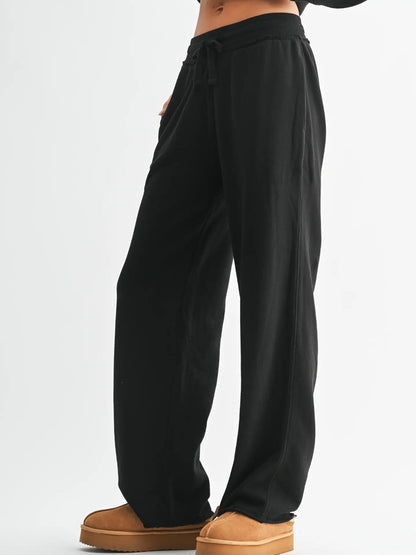 Wide Leg Cotton Core Pants