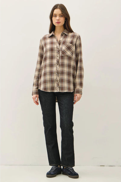 Browny Plaid Flannel