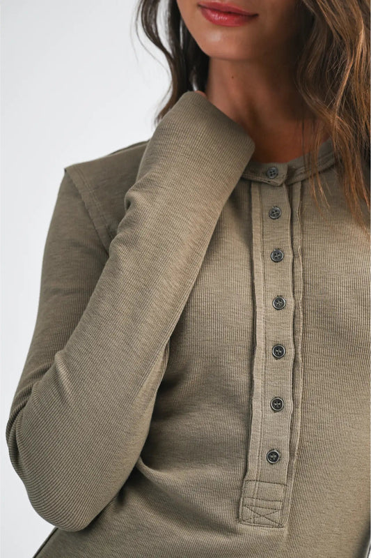 henley top close up
