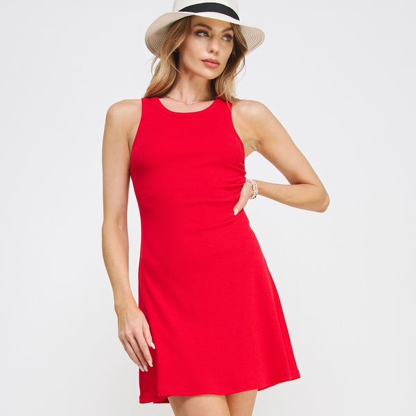 The Ribbed Mini Dress