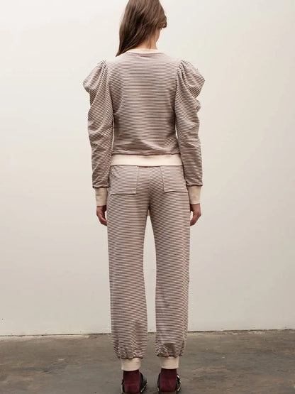 Striped Contrast Top