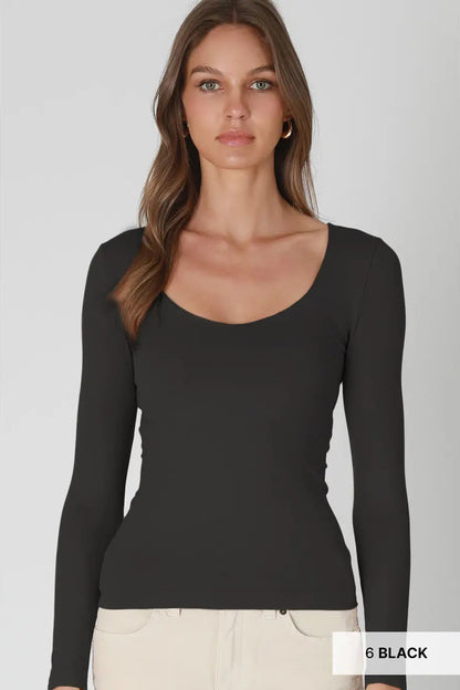 Clean Line Sweetheart Top