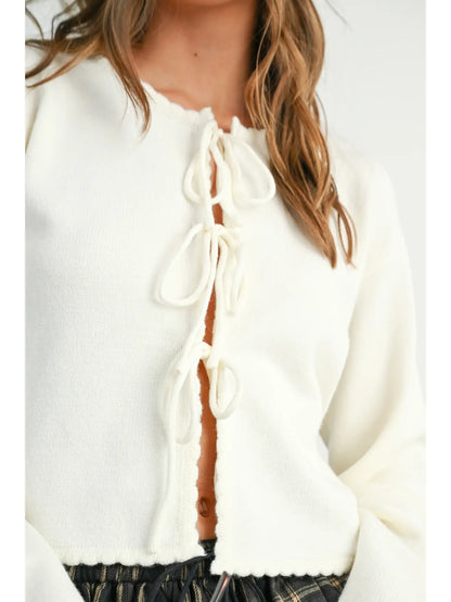 Tie Front Sweater