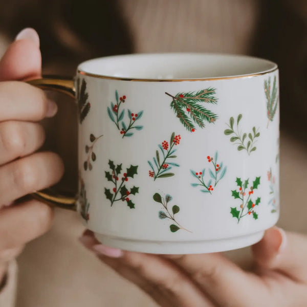 Holiday Greenery Coffee Mug