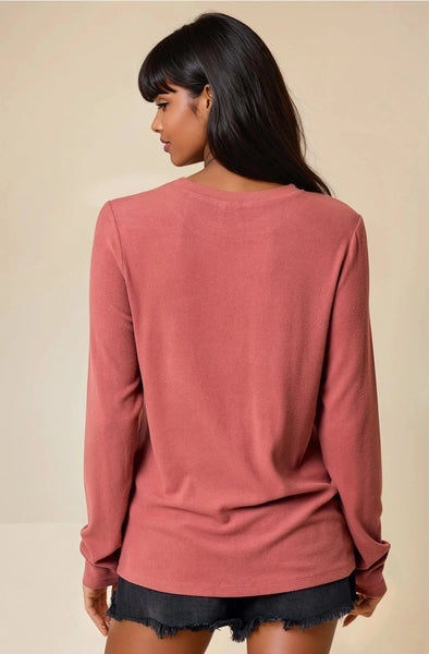 Round Neck Soft Knit Top