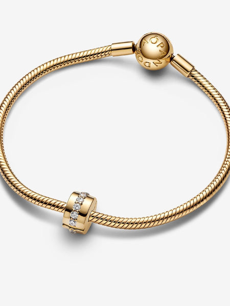 Pandora Clear Sparkling Row Clip Charm