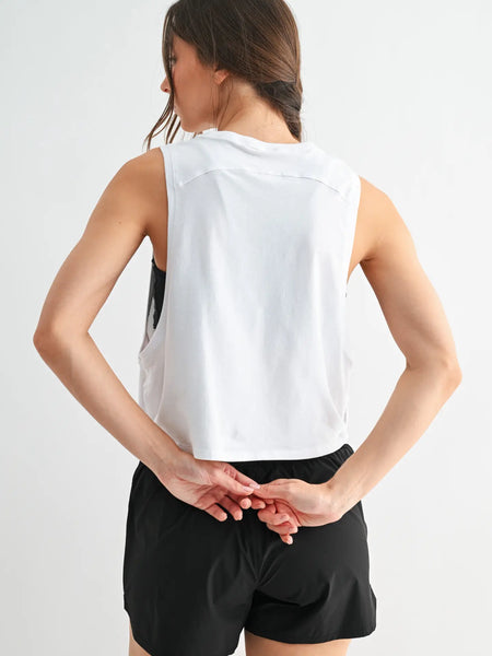 Pima Cotton Relaxed Side-Knot Tank