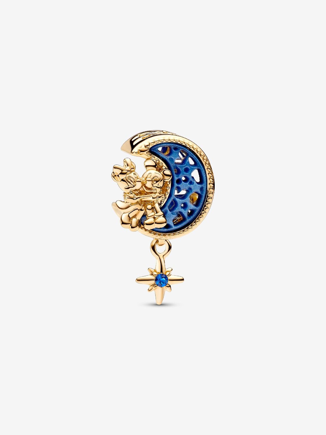 Pandora Disney Mickey Mouse & Minnie Mouse Crescent Moon Charm