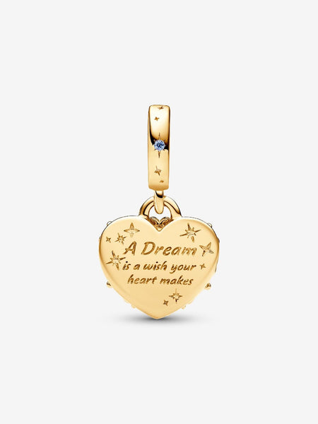 Pandora Disney Cinderella's Carriage & Heart Double Dangle Charm