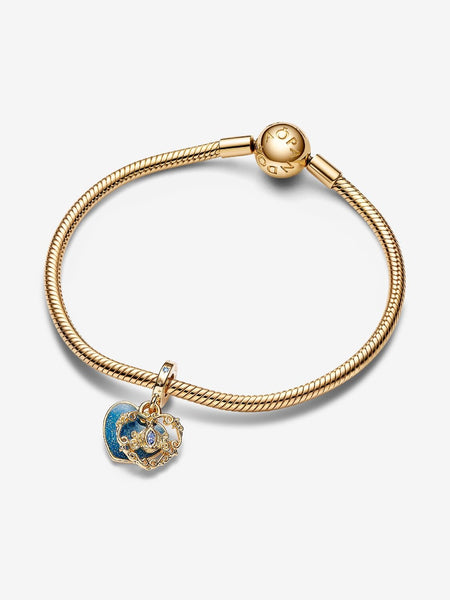 Pandora Disney Cinderella's Carriage & Heart Double Dangle Charm