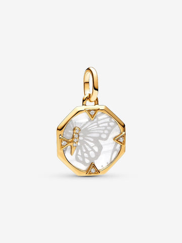 Pandora ME Pearlescent Butterfly Medallion Charm