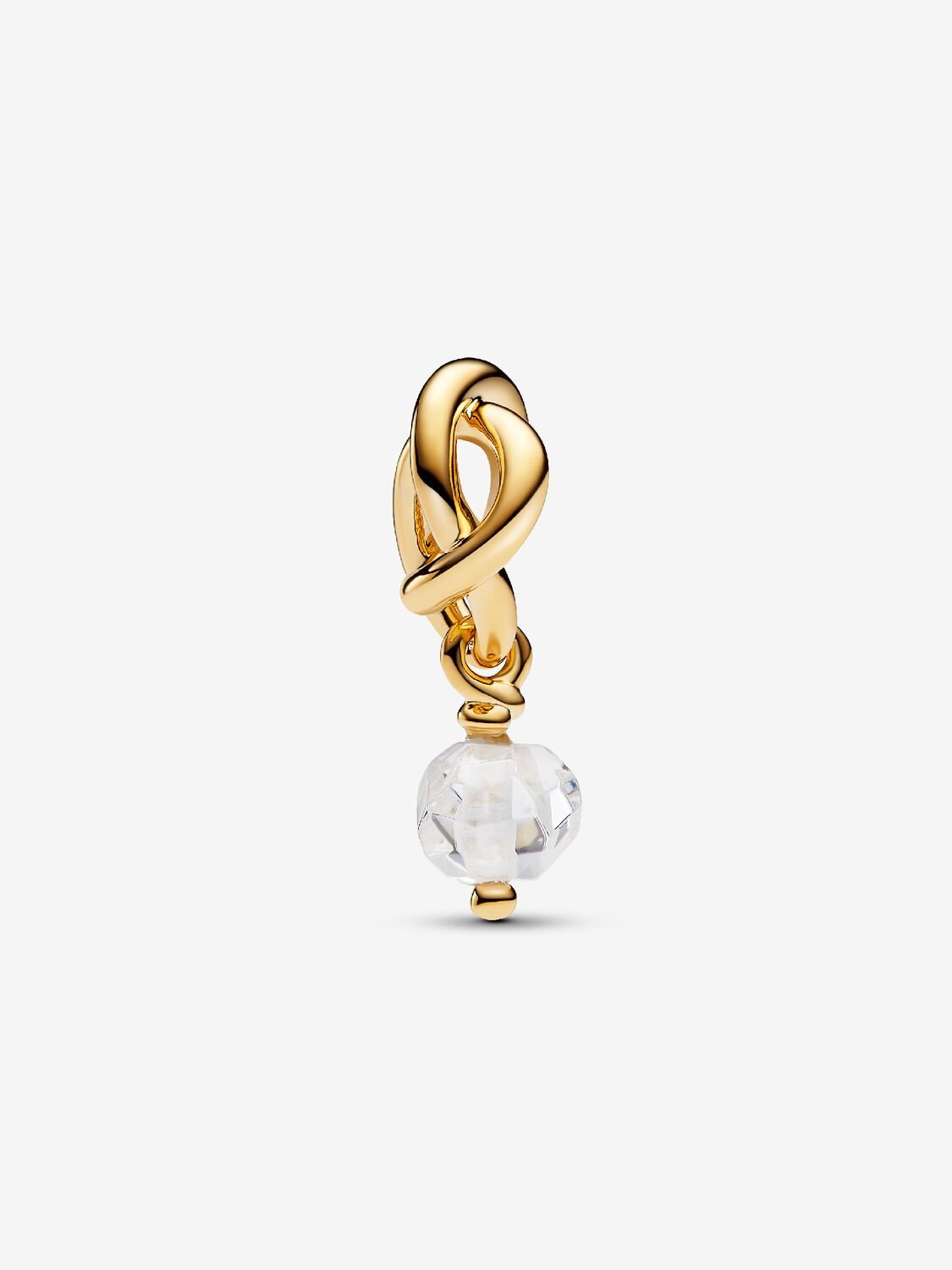 Pandora Faceted Clear Eternity Circle Dangle Charm