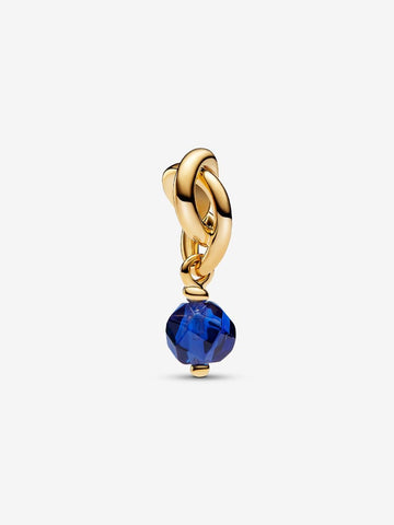 Pandora Faceted Blue Eternity Circle Dangle Charm