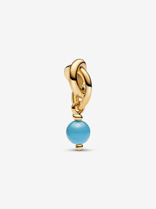 Pandora Turquoise Blue Eternity Circle Dangle Charm
