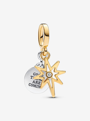 Pandora Engravable North Star Lab-grown Diamond Dangle Charm