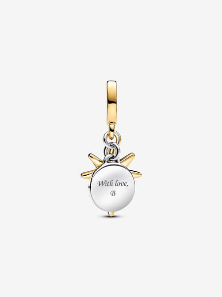 Pandora Engravable North Star Lab-grown Diamond Dangle Charm